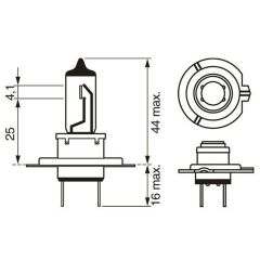 BOSCH AMPUL H7 12V 55W