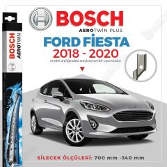 Bosch Aerotwin Muz Silecek Takımı Ford Fiesta 2018-2020 ile uyumlu