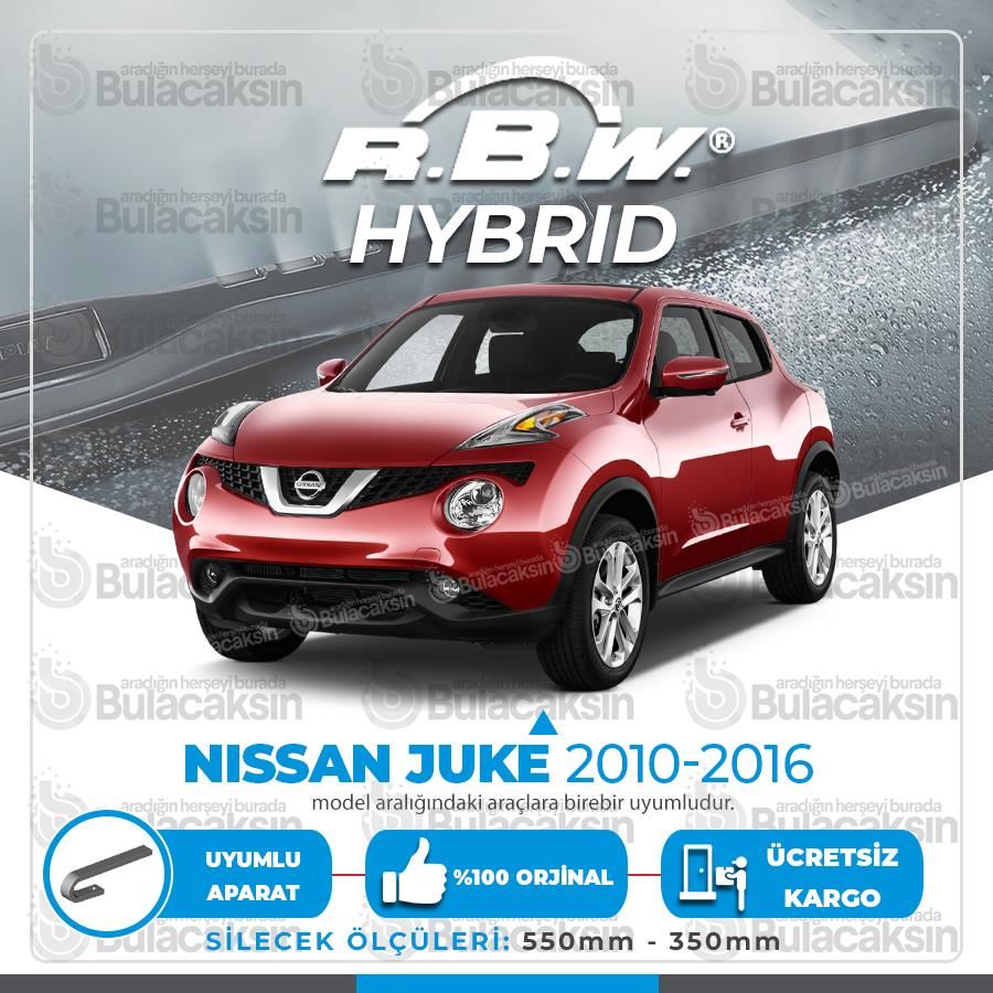 Nissan Juke Ön Silecek Takımı (2010-2016) RBW Hibrit