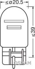Osram Ampul 12V 21/5W 1016 Dipsiz 10 ADET
