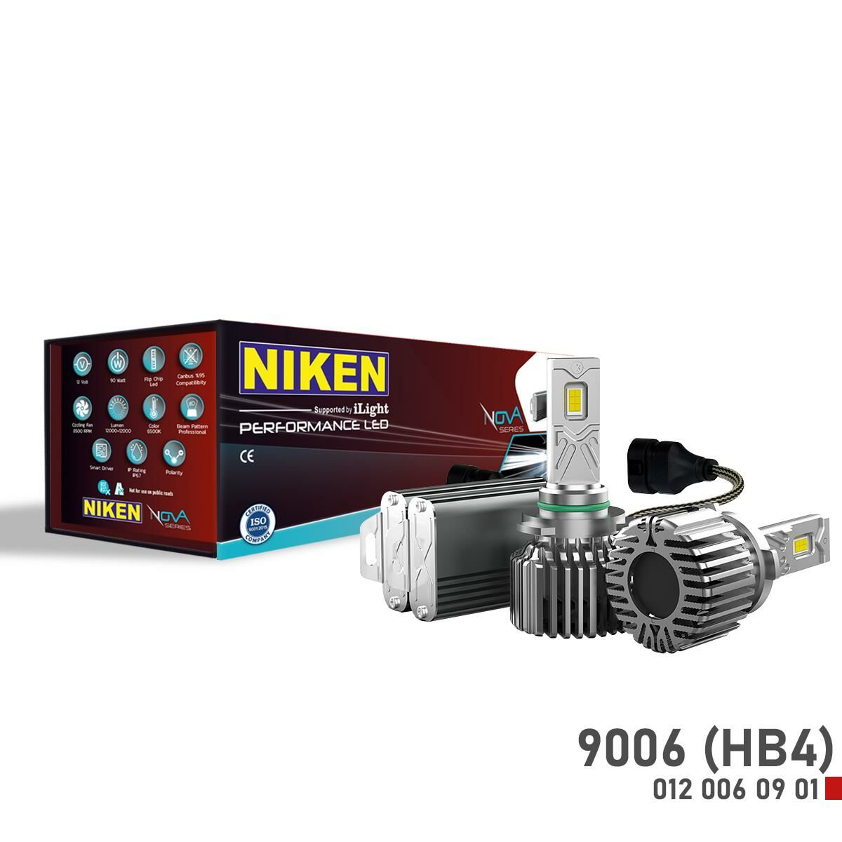 Nova Serisi 24.000 Lümen 90W 9006 (HB4) Led Xenon Far Ampulü