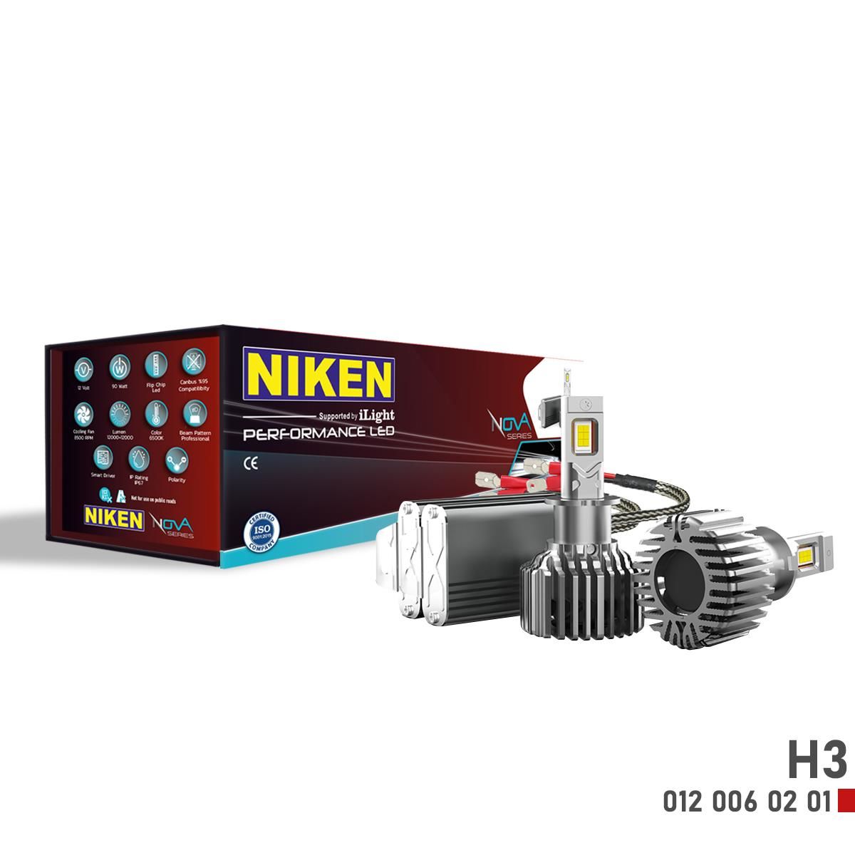 Nova Serisi 24.000 Lümen 90W H3 Led Xenon Far Ampulü