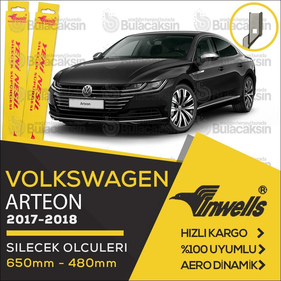 İnwells Muz Silecek Takımı Volkswagen Arteon 2017-2018 ile uyumlu