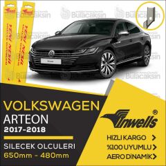 İnwells Muz Silecek Takımı Volkswagen Arteon 2017-2018 ile uyumlu