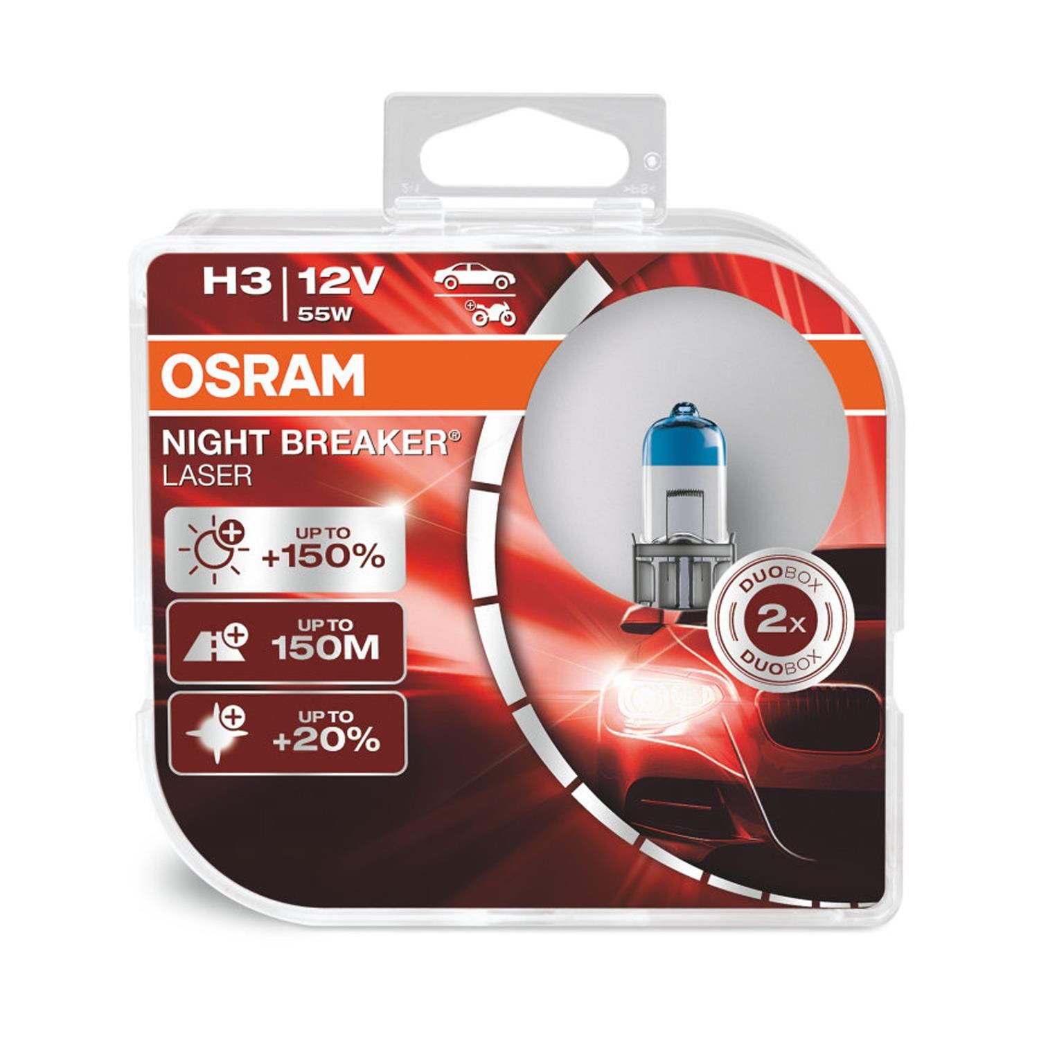 Osram Night Breaker Laser H3 Ampul 64151NL - %150 Daha Fazla Işık