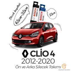 Bosch Aerotwin Ön-Arka Silecek Takımı Renault Clio 4 2012 - 2020 ile uyumlu