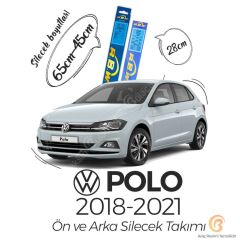RBW Ön ve Arka Silecek Seti Volkswagen Polo 2018-2021 ile uyumlu