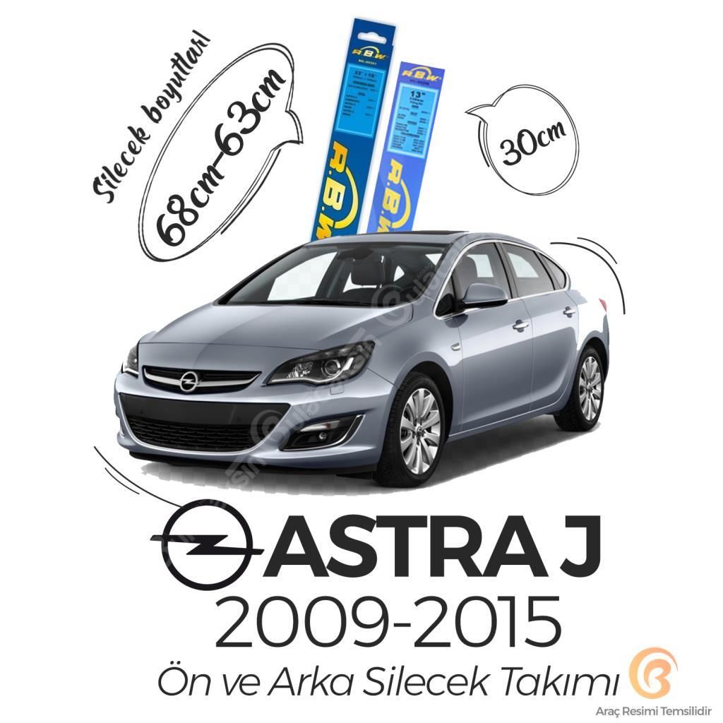 Opel Astra J Ön ve Arka Silecek Seti (2009-2015) RBW