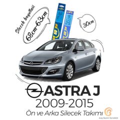 RBW Ön ve Arka Silecek Seti Opel Astra J 2009-2015 ile uyumlu