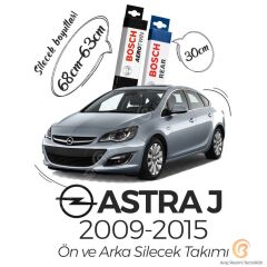 Bosch Aerotwin Ön-Arka Silecek Takımı Opel Astra J 2009 - 2015 ile uyumlu