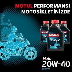 Motul Moto 20W-40 4T Mineral Motosiklet Motor Yağı 1 L