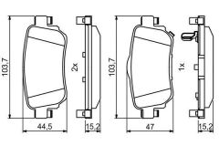 Nissan Qashqai J11 Arka Fren Balatası Takımı 2014-2018 Bosch