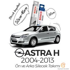 Bosch Aeroeco Opel Astra H 2004 - 2013 Ön ve Arka Silecek Seti