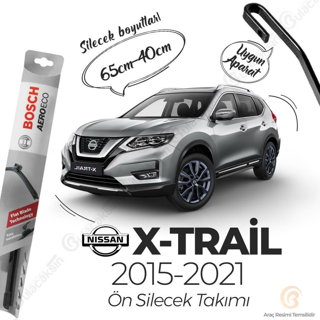 Nissan X-Trail Muz Silecek Takımı (2015-2021) Bosch Aeroeco