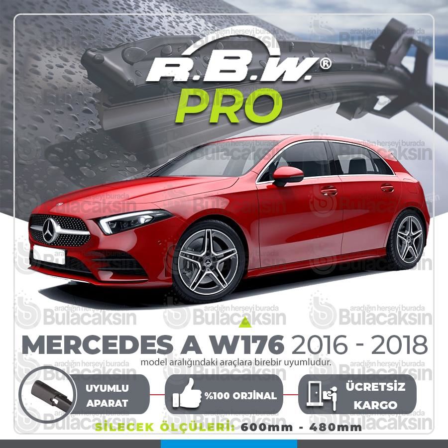 RBW PRO Muz Silecek Takımı Mercedes A Serisi W176 2016-2018 ile uyumlu