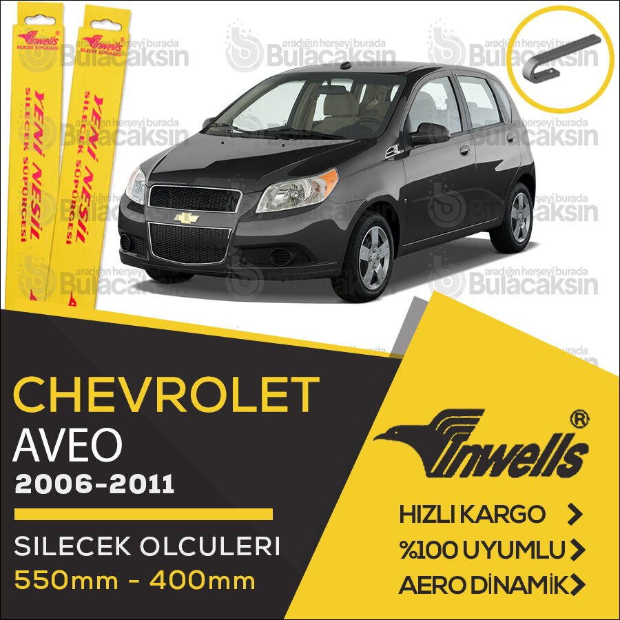 Chevrolet Aveo HB Muz Silecek Takımı (2006-2011) İnwells