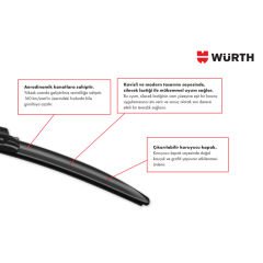 Würth Muz Silecek Takımı Mitsubishi Lancer 2009-2013 ile uyumlu