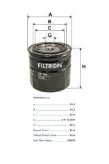 FILTRON Yag Filtresi Tofaş M131 Doğan Şahin Kartal 1.6