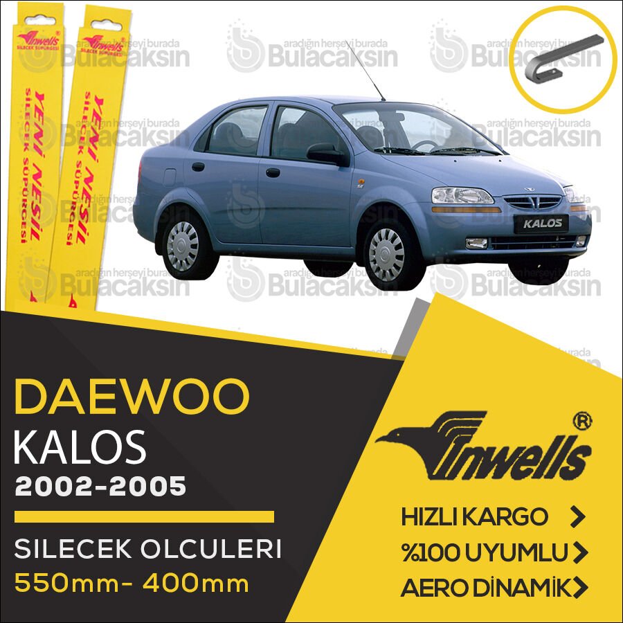 Daewoo Kalos Muz Silecek Takımı (2002-2005) İnwells