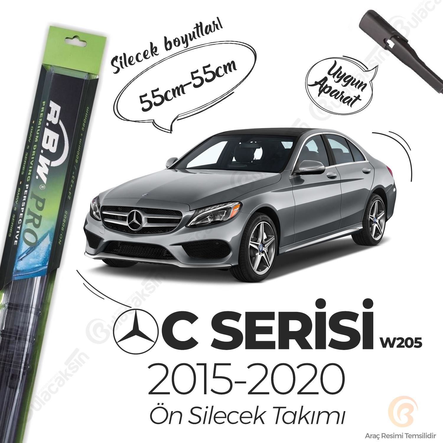 RBW PRO Muz Silecek Takımı Mercedes C Serisi W205 2015-2019 ile uyumlu