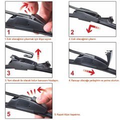 Sentinel Muz Silecek Takımı Opel Astra G 1997-2005 ile uyumlu