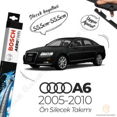 Bosch Aerotwin Muz Silecek Takımı Audi A6 2005-2010 ile uyumlu