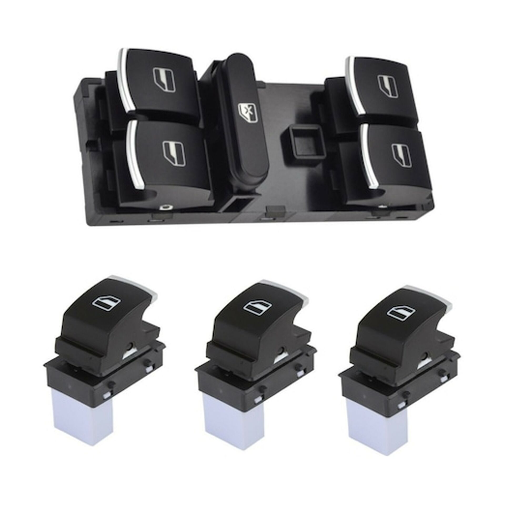 Volkswagen Passat B6 B7 2006-2014 ile uyumlu Cam Açma Düğme Anahtarı Takımı