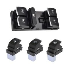 Volkswagen Passat B6 B7 2006-2014 ile uyumlu Cam Açma Düğme Anahtarı Takımı