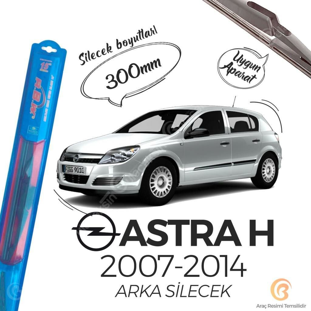 RBW Arka Silecek Opel Astra H 2004-2013 ile uyumlu