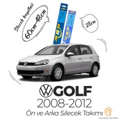 Volkswagen Golf 6 Ön ve Arka Silecek Seti (2008-2012) RBW
