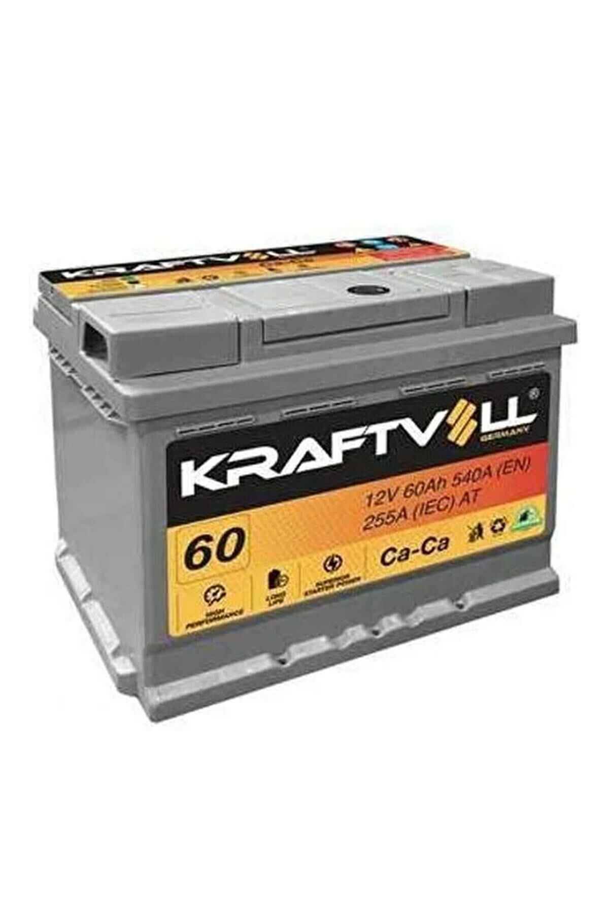 KRAFTVOLL 18010007 12V 60AH AKÜ 540A (EN) TAM KAPALI