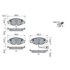 Seat Leon 2012 - 2019 Ön Fren Balata Takımı - Bosch