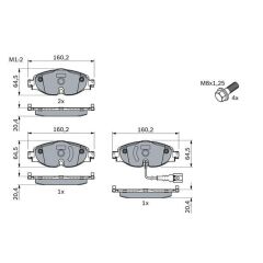 Seat Leon 2012 - 2019 Ön Fren Balata Takımı - Bosch