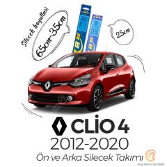 RBW Ön ve Arka Silecek Seti Renault Clio 4 2012-2020 ile uyumlu