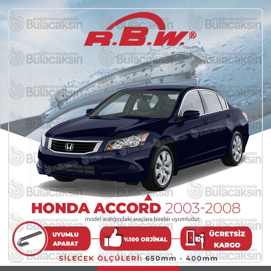Honda Accord Muz Silecek Takımı (2003-2008) RBW