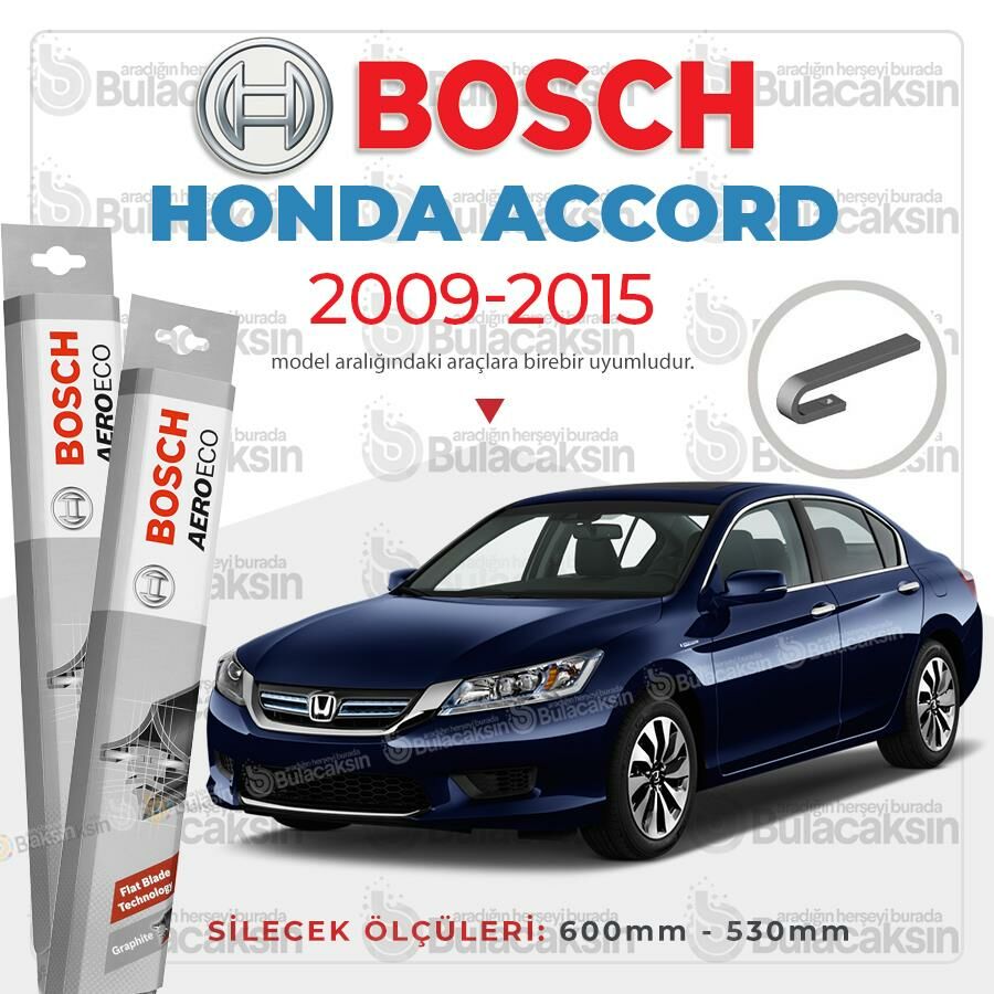 Honda Accord Muz Silecek Takımı (2009-2015) Bosch Aeroeco