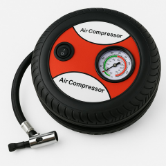 AEM Plastik Gövdeli Gri Mini Oto Araç Hava Kompresörü 12V