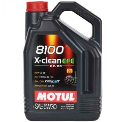 Motul 8100 X-Clean Efe C2/C3 SAE 5W-30 Tam Sentetik Motor Yağı 5 L