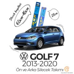 RBW Ön ve Arka Silecek Seti Volkswagen Golf 7 2013-2017 ile uyumlu