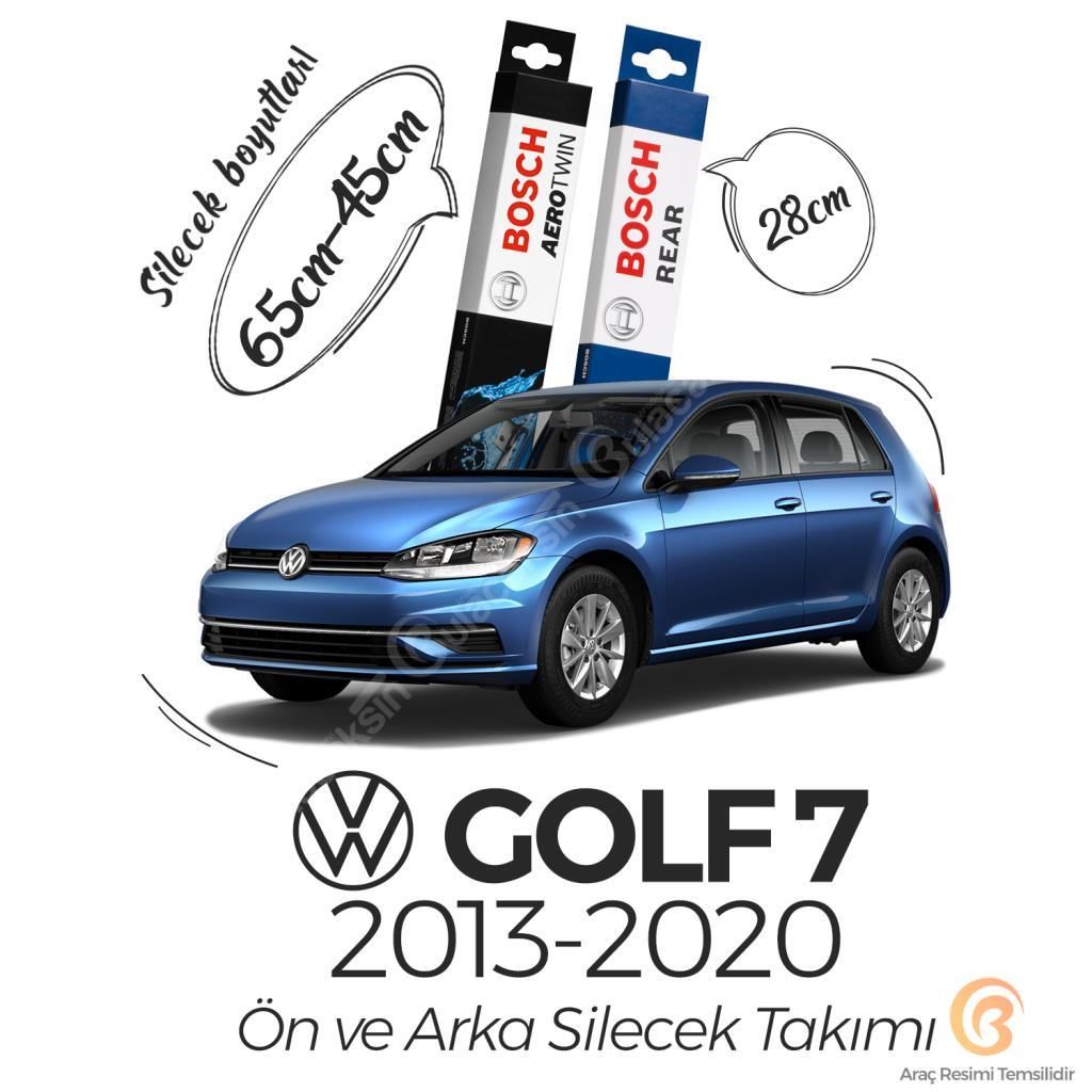 Bosch Aerotwin Volkswagen Golf 7 2013-2017 Ön - Arka Silecek Seti