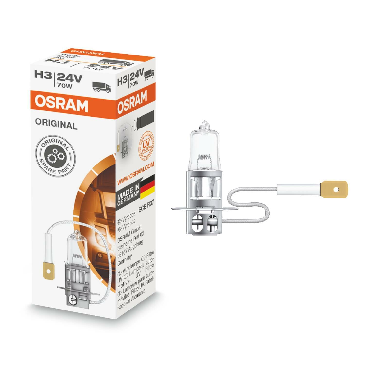 Osram Halojen Ampul H3 24V 70W - 64156