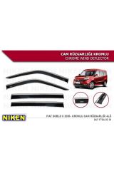 Niken Kromlu Cam Rüzgarlığı Fiat Doblo 2010-2020 Sonrası ile uyumlu
