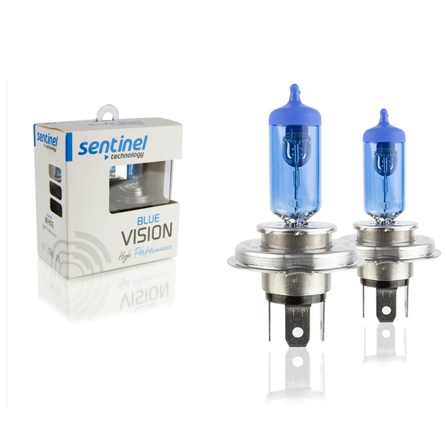 Sentinel 12V 60W/55W H4 Halojen Beyaz Işık Ampul 5000K 1450 Lumen