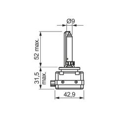 Bosch Xenon White D1S Zenon Ampul 6000K