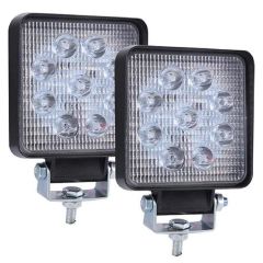 Off Road Gündüz Farı 9 Led Kare Çalışma Lambası 27 Watt - 2 ADET