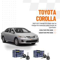 Niken Pro Serisi Toyota Corolla 2007-2017 ile uyumlu Kısa+Uzun Led Xenon Seti