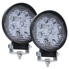 Off Road Gündüz Farı 9 Led Yuvarlak Çalışma Lambası 27W - 2 ADET
