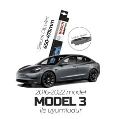 Bosch Aerotwin Muz Silecek Takımı Tesla Model 3 2016-2022 ile uyumlu