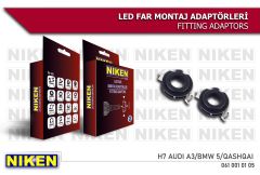 NİKEN LED FAR MONTAJ ADAPTÖRÜ H7 AUDI A3/BMW 5/QASHQAİ