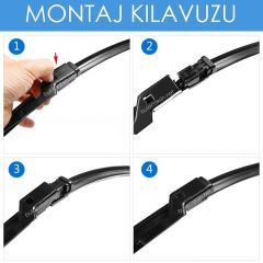 Sentinel Muz Silecek Takımı Volkswagen Passat B6 2006-2010 ile uyumlu